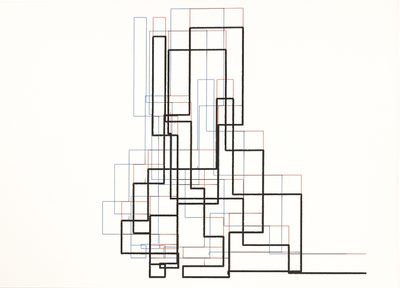 25265 Nr. 14 · Frieder Nake · 1965 · Plotter Drawing