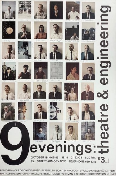 9 evenings theatre engineering in E.A.T. · Experiments in Art and Technology (E.A.T.) · 1966 · Print