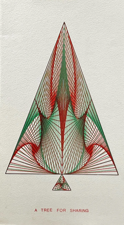 A Tree for Sharing · Lloyd Sumner · 1969 · Plotter Drawing