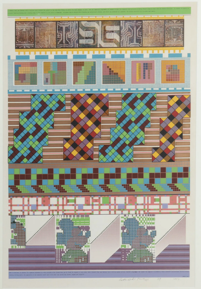 A formula that can shatter into a million glass bullets · Eduardo Paolozzi · 1967 · Print