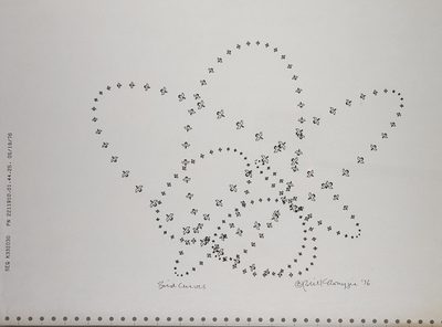 Bird Curves · William Kolomyjec · 1972 · Plotter Drawing