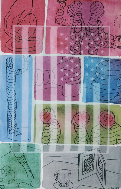 Coffee Break · Barbara Nessim · 1996 · Print