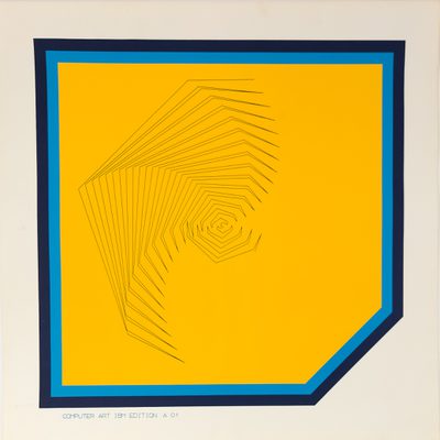 Computer Art IBM Edition A01 Ko%CC%88hler · Hans Köhler · 1973 · Print