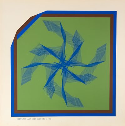 Computer Art IBM Edition A05 Ko%CC%88hler · Hans Köhler · 1973 · Print
