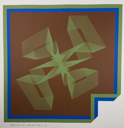 Computer Art IBM Edition A06 Ko%CC%88hler · Hans Köhler · 1975 · Print