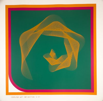 Computer Art IBM Edition A07 Ko%CC%88hler · Hans Köhler · 1973 · Print