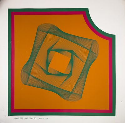 Computer Art IBM Edition A08 Ko%CC%88hler · Hans Köhler · 1973 · Print