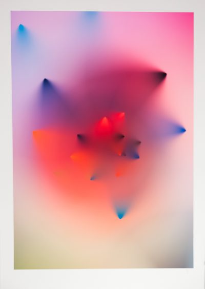 Cone Gradient Study 32 3 print · Zach Lieberman · 2023 · Print (Digital)
