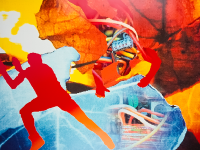 Electronic Avalanche · Joan Truckenbrod · 1991 · Print