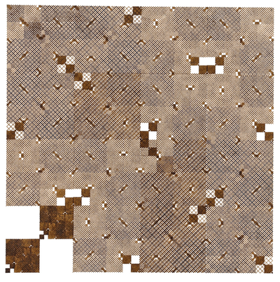 Etude pour Tiling at the Fourth · Jean-Pierre Hébert · 1977 · Plotter Drawing