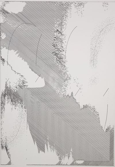 Fingertip no. 6 · Shojiro Nakaoka · 2024 · Plotter Drawing