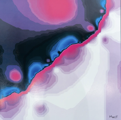 Fraktal W. · Herbert W. Franke · 1985 · Print