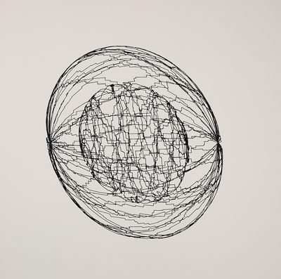 Kugel in einer Kugel Sphere in a Sphere · Georg Nees · 1970 · Print