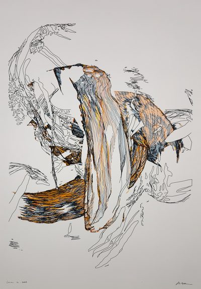 Linea 2 · Stuart Faromarz Batchelor · 2023 · Plotter Drawing