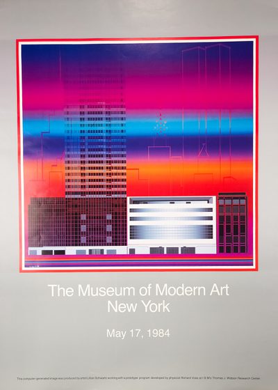MOMA Poster 1984 · Lillian Feldman Schwartz · 1984 · Print
