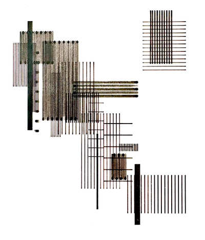Nr. 6 · Frieder Nake · 1965 · Plotter Drawing