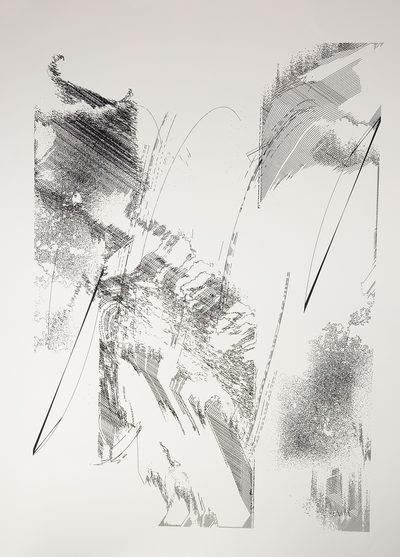 OUT PLACE no. 3 · Shojiro Nakaoka · 2024 · Plotter Drawing