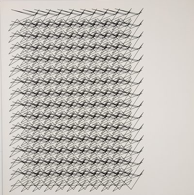 Oberfla%CC%88chenverzierung Surface Ornament · Georg Nees · 1970 · Print