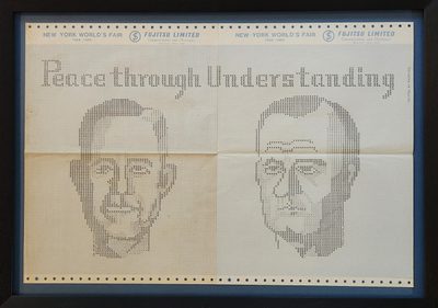 Peace Through Understanding · Fujitsu Limited · 1964-1965 · Print (Dot Matrix)