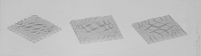 Plotter output of topological 3D Mappings · Ruth Leavitt · 1977 · Plotter Drawing