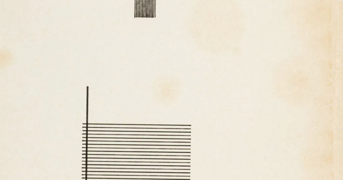 Rectangular Hatching Rectangular Hatching (test print) — Frieder Nake, 1965 | Ragnar Digital