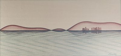 Reflections 7 · Thomas Huston · 1972 · Plotter Drawing