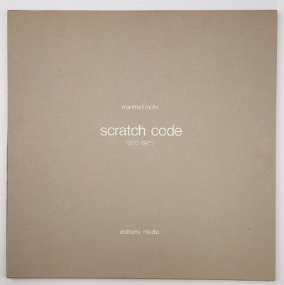 Scratch code portfolio · Manfred Mohr · 1976 · Print