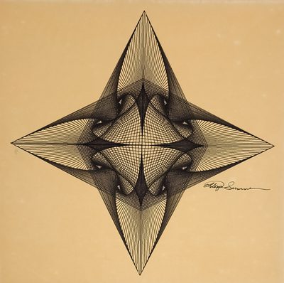 Sole of Star · Lloyd Sumner · 1967 · Plotter Drawing