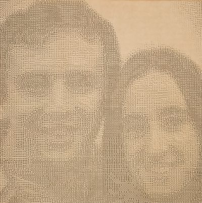 Couple Micro-Works 6800-based Computer-Portrait System · Unknown · 1976 (circa) · Print (Dot Matrix)