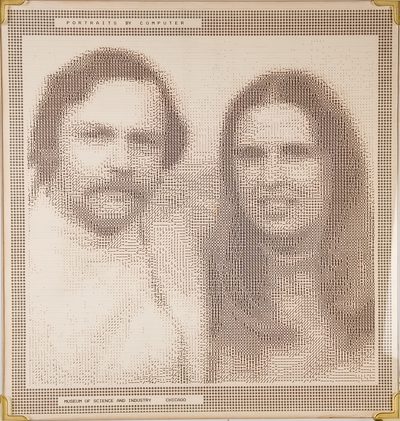 Couple Museum of Science and Industry Micro-Works 6800-based Computer-Portrait System · Unknown · 1976 (circa) · Print (Dot Matrix)