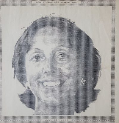 Woman San Fransisco Chinatown Micro-Works 6800-based Computer-Portrait System · Unknown · 1979 · Print (Dot Matrix)