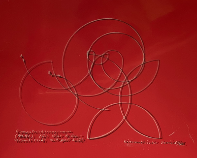 Untitled Computer-Generated Choreogramme · Otto Beckmann · 1966 · Oscilloscope/Light Photo