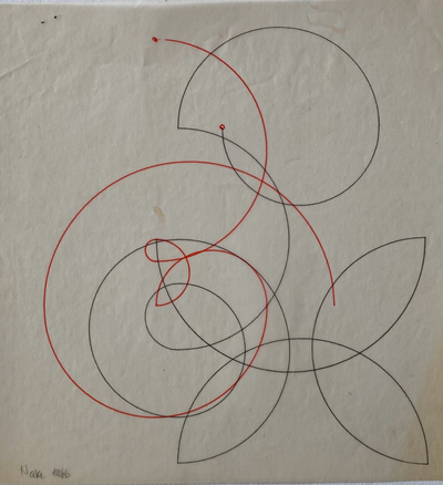 Untitled Computer-Generated Choreogramme for Otto Beckmann · Frieder Nake · 1966 · Plotter Drawing