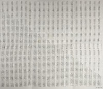 Untitled Mail Art Poster · Jacques Palumbo · 1973 · Print (Dot Matrix)