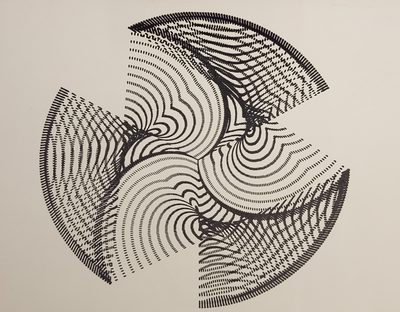Untitled Plotter Drawing 1 · Gary Alfred Demos · 1970 · Plotter Drawing