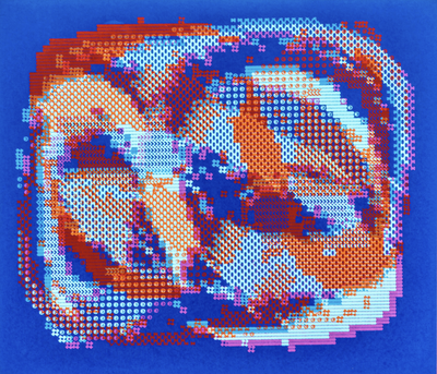 Untitled blue · Ruth Leavitt · 1975 · Print
