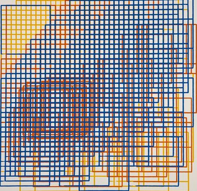 Walk-Through-Raster Vancouver Version · Frieder Nake · 1972 · Print