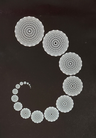 archimedes-spiral -star 2022222025 · Norton Starr · 1973 · Print