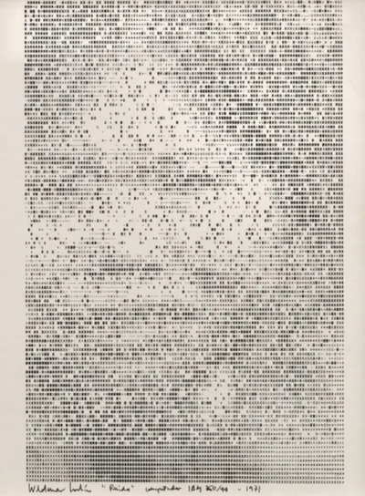 noise · Waldemar Cordeiro · 1971 · Plotter Drawing